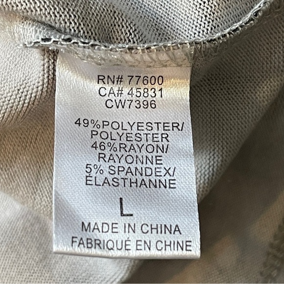 Chaser Cozy Pullover Top Sweater Grey Camo Size Large NWT - Picture 5 of 11